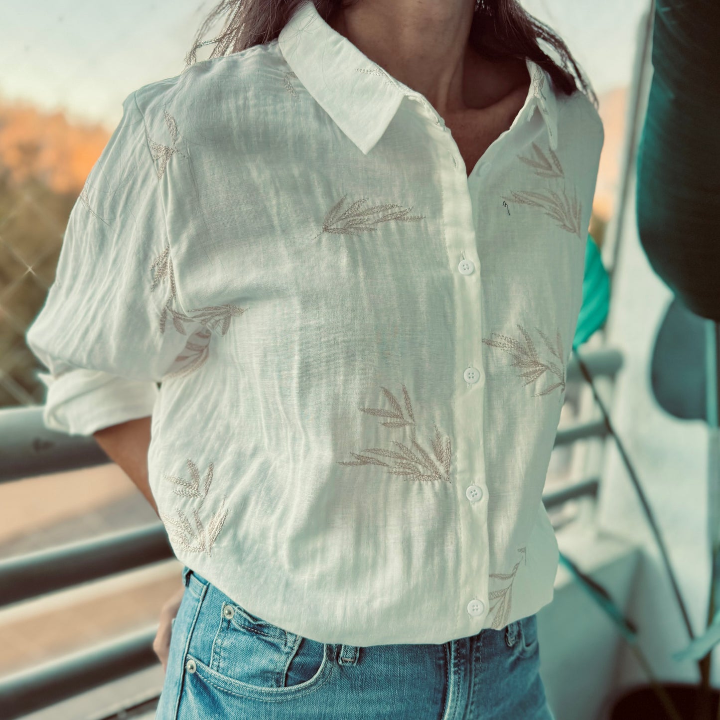 Camisa "FEUILLES"