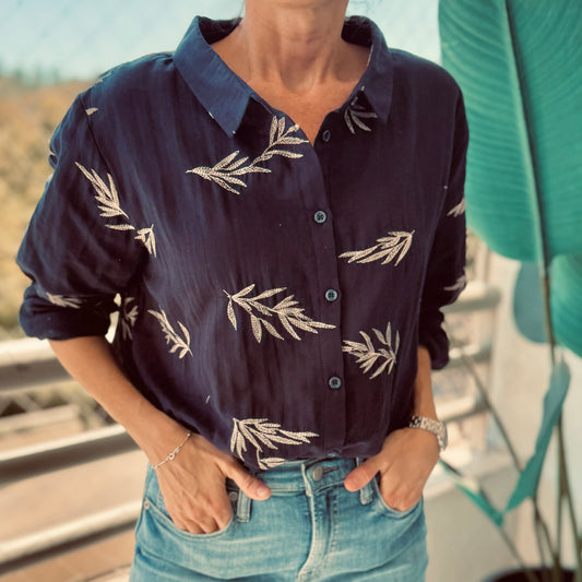Camisa "FEUILLES"