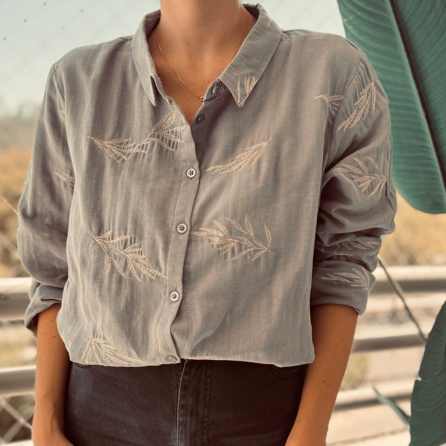 Camisa "FEUILLES"